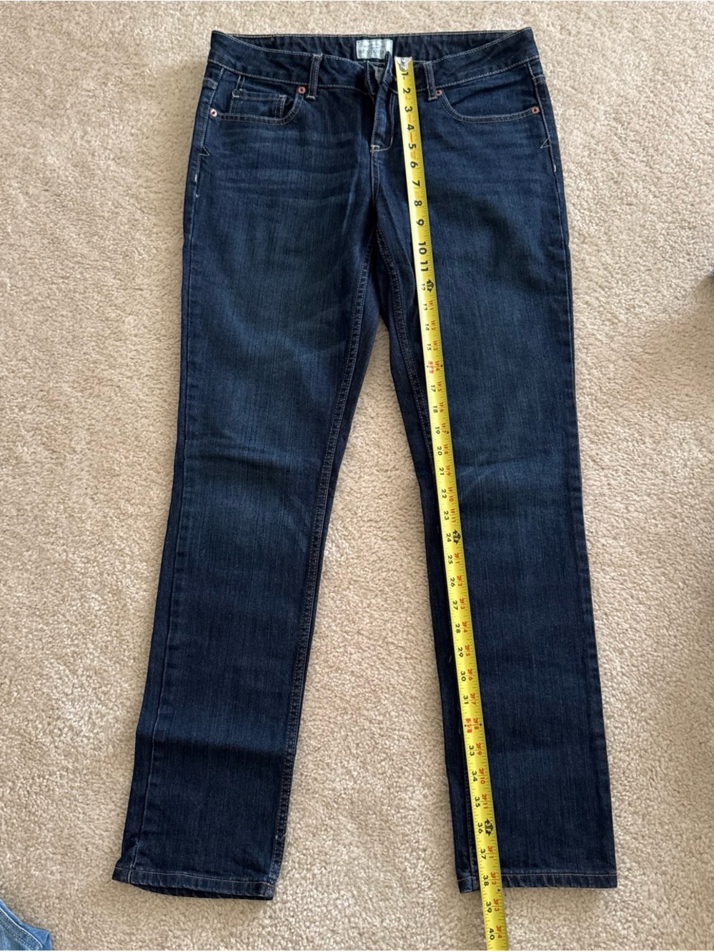 Aeropostale Dark Indigo Straight-Leg Women's Jeans